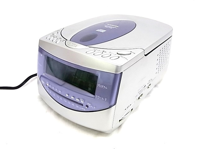 e5751　SOUNDLOOK　SAD-7720　CDクロックラジオ　2007年製　動作確認済　元箱