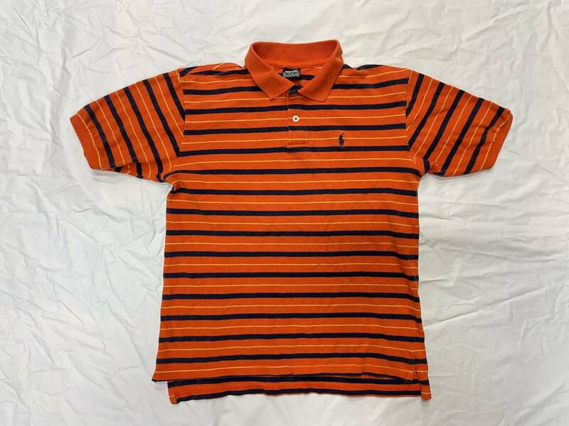 古着 3193 M 子供 ボーイズサイズ polo ポロ ラルフローレン 半袖 シャツ 鹿の子 ジャンク 708090 ビンテージ vintage