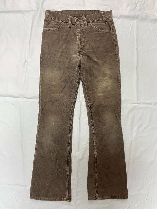 古着 3043 W31 コーデュロイ パンツ ビンテージ 80 70 60 USA vintage リーバイス Levi's ジーンズ 646 ダメージ ヒゲ