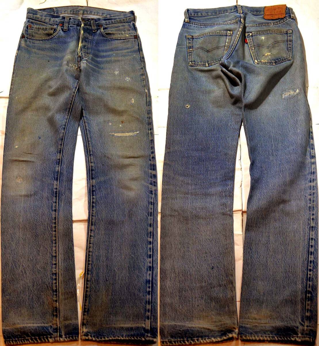 t687/LEVIS501赤耳ヴィンテージ超ロングレングス！色落ち抜群！