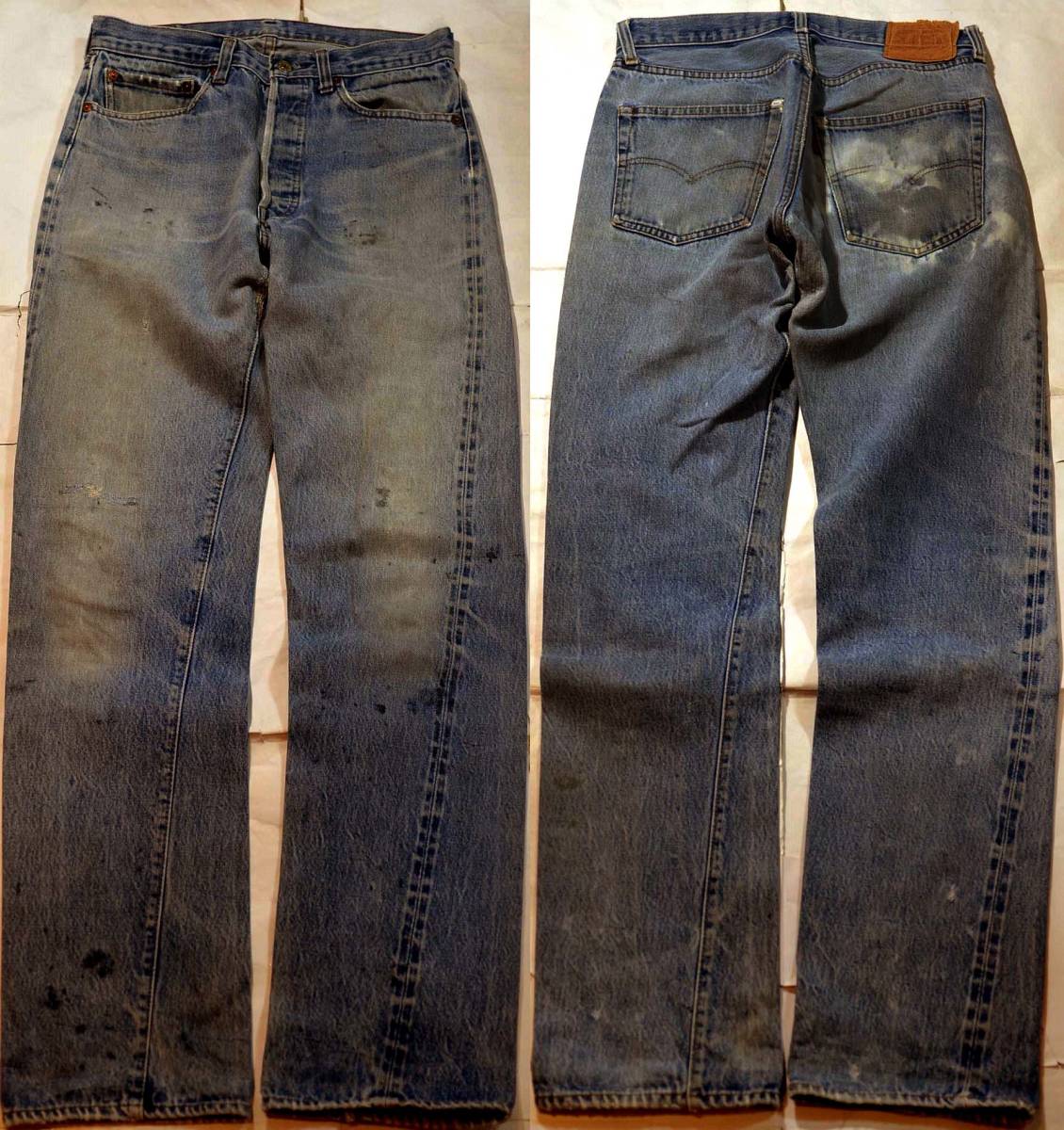 t686/LEVIS501 66後期 ヴィンテージ ヒゲ 縦落ち アタリビッシリ！