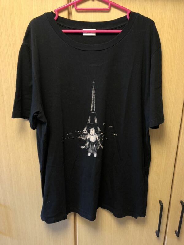 正規 19SS Saint Laurent Paris サンローランパリエッフェル塔 Tシャツ XL 533645 YB2SH