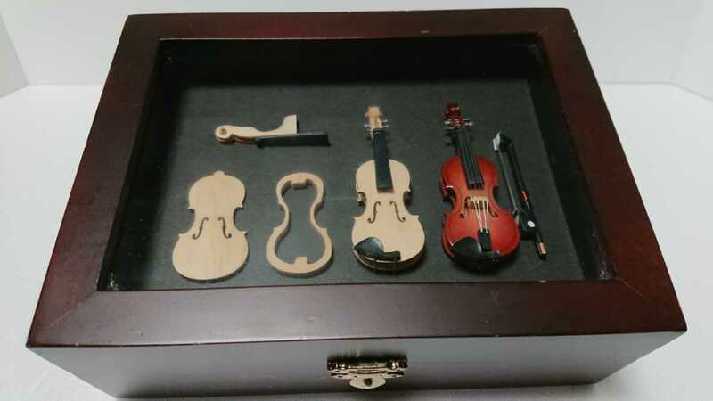 ファンシーケース バイオリン 製造過程モデル 