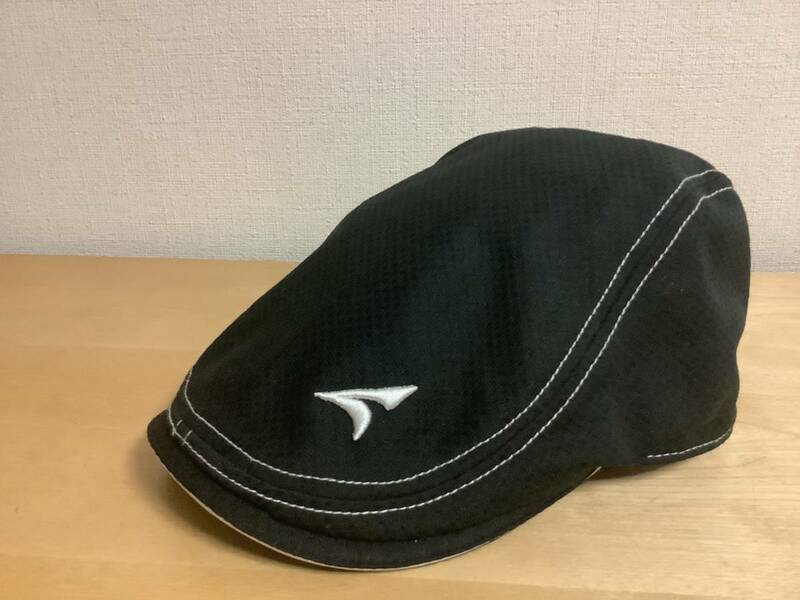 ブリヂストン　TOURSTAGE ツアーステージ　ハンチング帽　ゴルフ帽子　Fサイズ52～58 ブラック／ホワイトロゴ