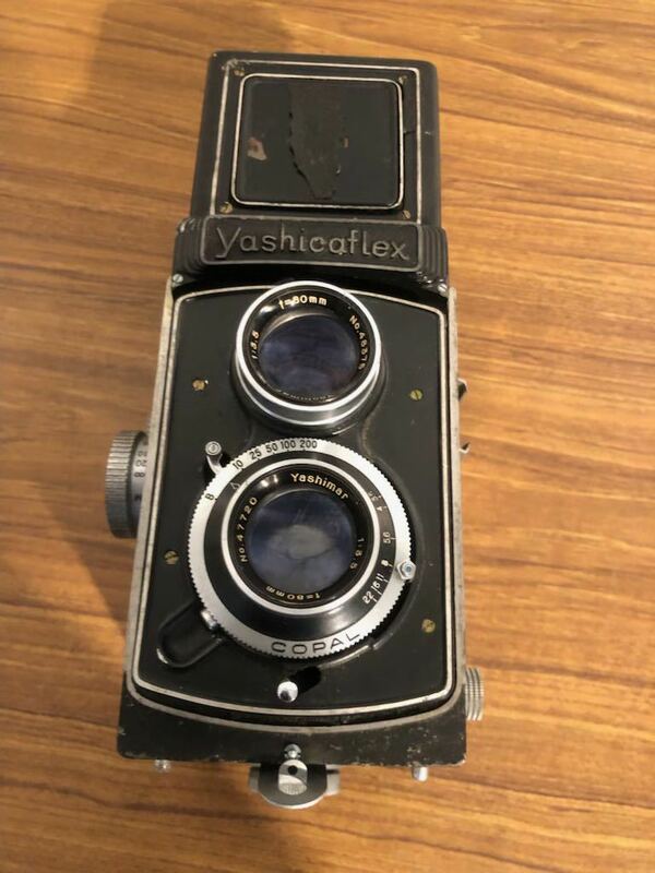 ジャンク yashicaflex ヤシカフレックス 80mm f3.5 2眼フィルムカメラ