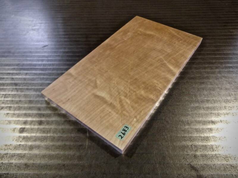かえで杢（楓） チジミ杢 玉杢 （300×170×14）mm 1枚 無垢一枚板 送料無料 [2683] メープル カエデ キヤンプ 道具 まな板 材料 木材 
