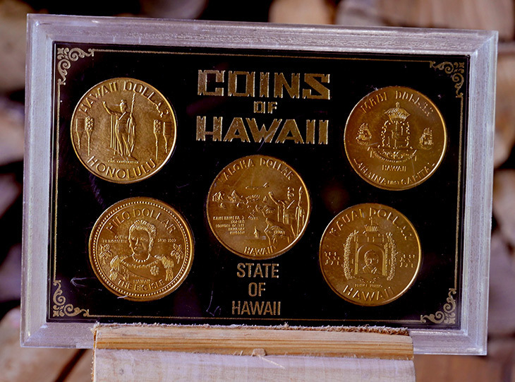 ハワイ州アロハ 記念1ドル州セット 限定版 アクリル密閉(超希少新品)