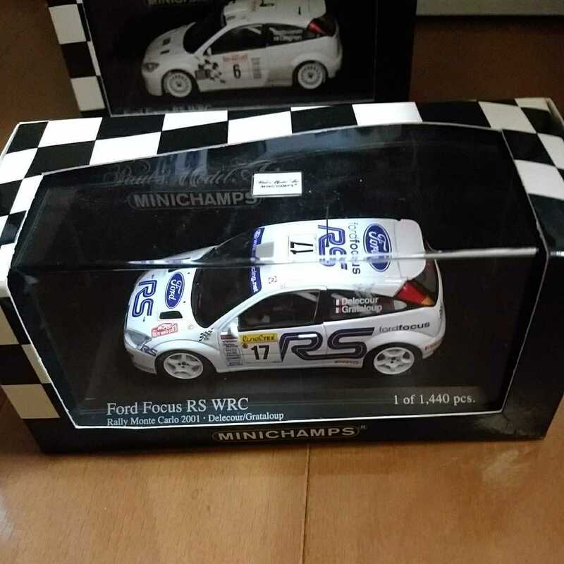 1/43 FORD FOCUS RS WRC フォード　フォーカス　2001　モンテカルロ ラリー　デルクール