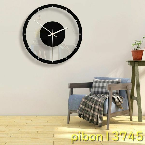 G1347：壁掛け時計 北欧スタイル 壁掛け時計 サイレント 透明 アクリル 時計 モダンホーム リビングルーム 家の装飾 T9＃