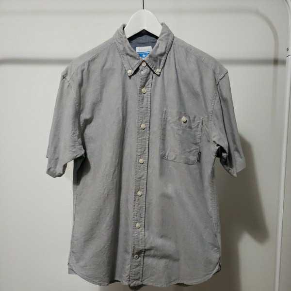 Columbia　コロンビア　ボタンダウンシャツ 半袖シャツ 半袖 Lサイズ　アウトドア　
