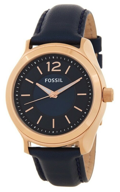 FOSSIL[フォッシル] bq1495メンズ editor leather strap エディターネイビーレザー 腕時計
