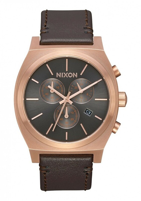 ニクソン NIXON THE TIME TELLER CHRONO タイムテラー クロノ レザー 腕時計 メンズ レディース A11642001 A1164-2001