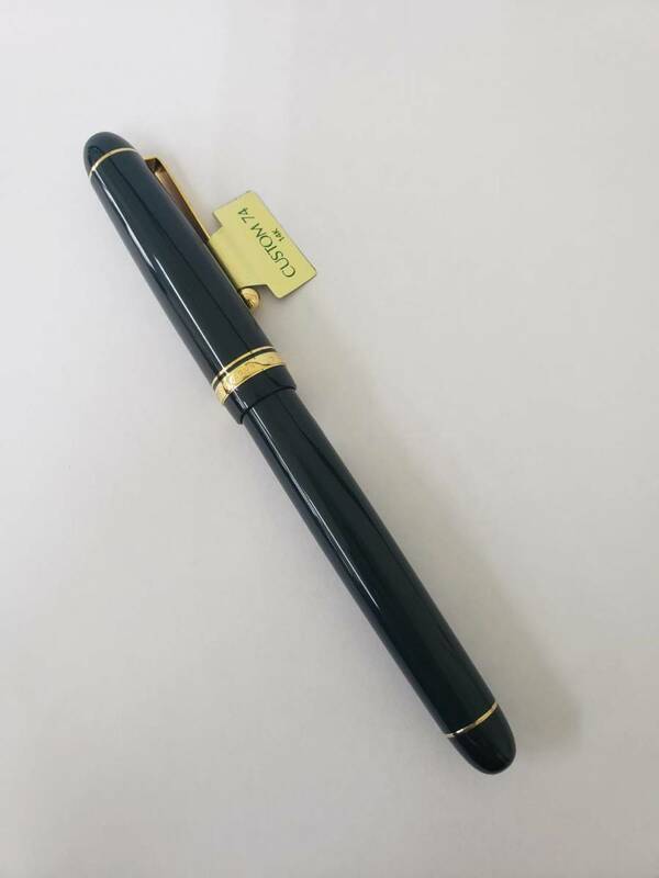 ペ104 新品 未使用 PILOT パイロット 万年筆 CUSTOM カスタム74 14K-585 5 細字 F FKK-1000R-DG ダークグリーン 定価10,000円 送料120円