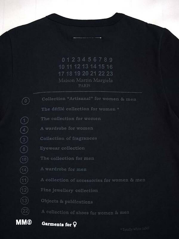 MM6 Maison Martin Margiela カレンダータグ Tシャツ sizeS