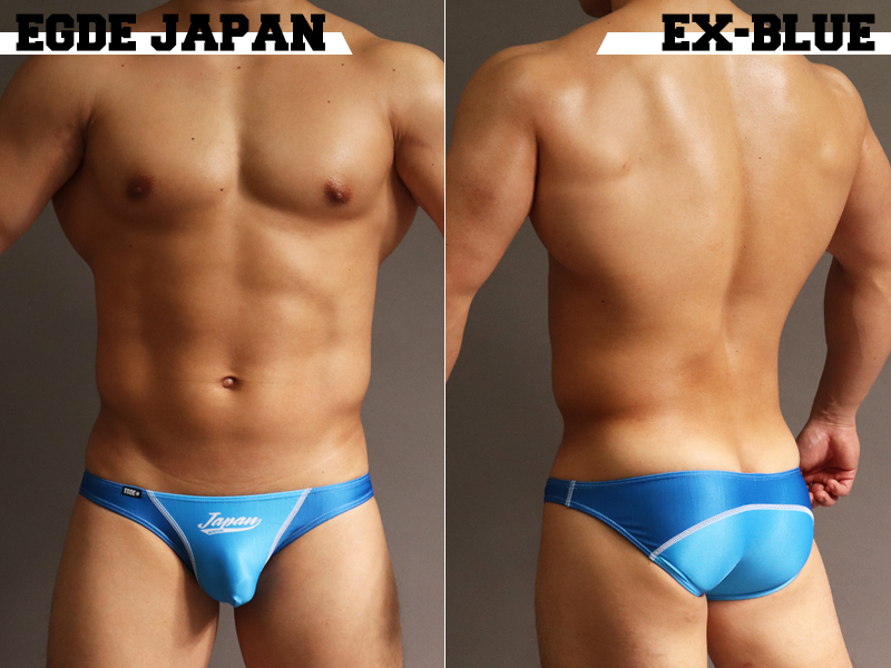 EGDE← JAPAN EX-COLOR スーパーローライズ ビキニ　EXブルー　Sサイズ　新品　完売品