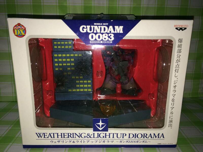 バンプレスト 機動戦士 ガンダム 0083 STARDUST MEMORY ウェザリング＆ライトアップ ジオラマ ～ガンダムVSガンダム～ ドムトローペン