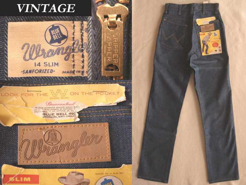 デッド 50s 60s ビンテージ wrangler 縦ベル ラングラー BLUE BELL 白タグ 11BZS スリム USA アメリカ製 wrangler ハスキー 501zxx タイプ