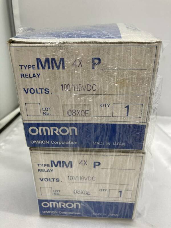 OMRON　オムロン　パワーリレー　MM 4X P 100/110VDC　２個セット