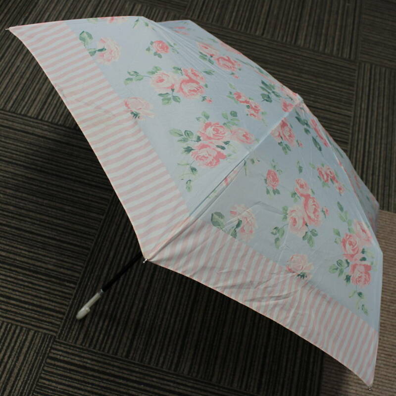 a05727傘 雨傘 折り畳み 折りたたみ傘 外ケース無し ローズ 【USED】