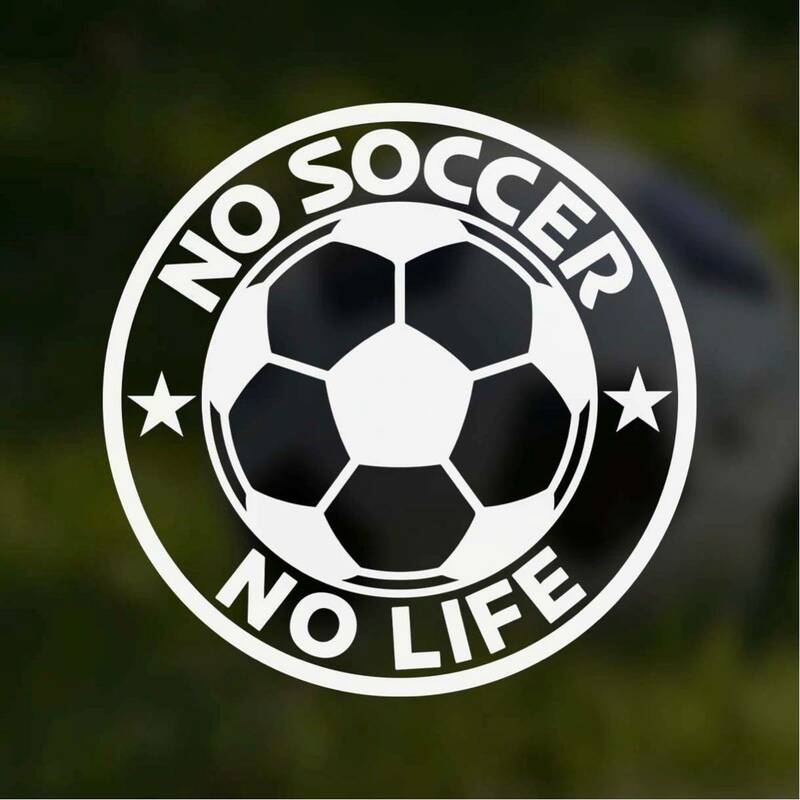 【カッティングステッカー】NO SOCCER NO LIFE サッカー好きに ノーサッカーノーライフ フットボール ワールドカップ Jリーグ 日本代表