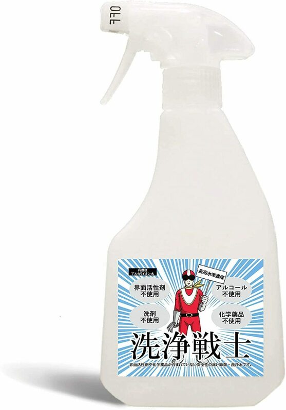 洗浄戦士 アルカリ電解水洗浄液 pH13.2 500ml　バンガードエンタープライズ　 除菌 洗浄 清掃 洗剤 日本製