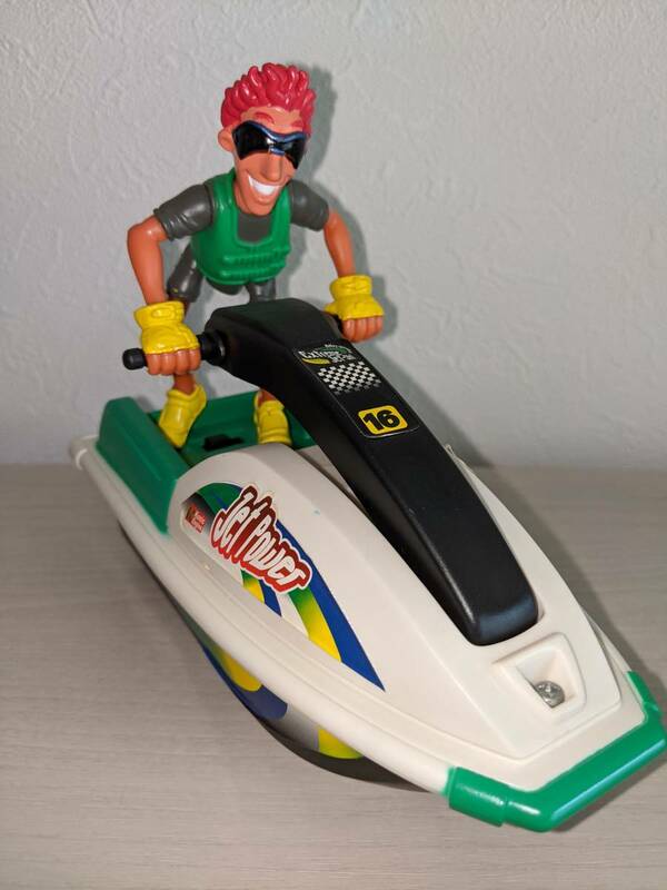 【希少】【未使用】JET POWER - Ski Master ゼッケン16番 ジェットスキー ジェットボートお風呂や川などで走らせ遊ぶおもちゃになります。