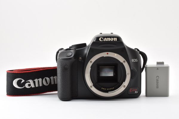 Canon EOS Kiss X2 12.2MP Digital SLR Camera Body Only Black Tested #631-1