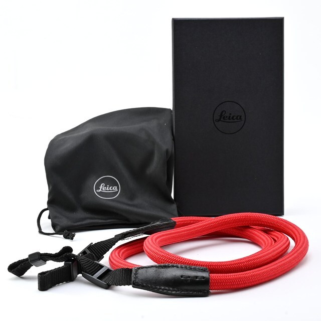 ＜良品＞ Leicaライカ純正 COOPHデザイン -カメラストラップ ｜レッド