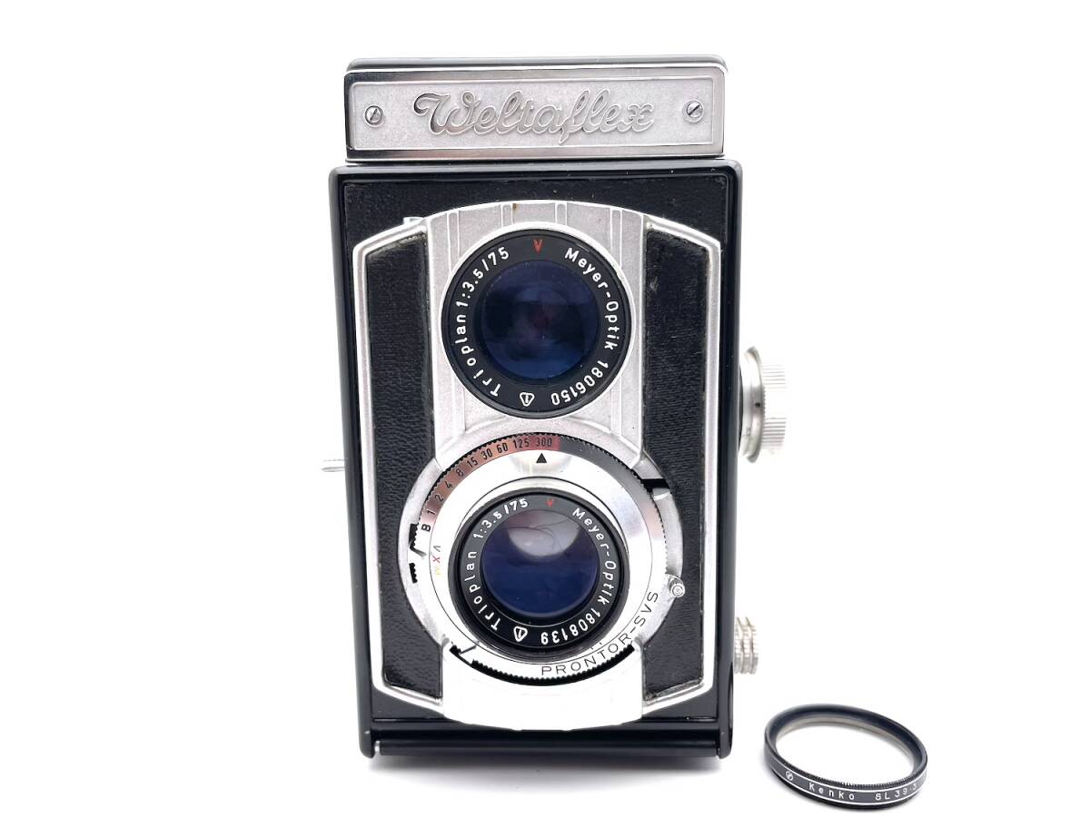 21589●Weltaflex Trioplan 1:3.5/75 V Meyer-Optik