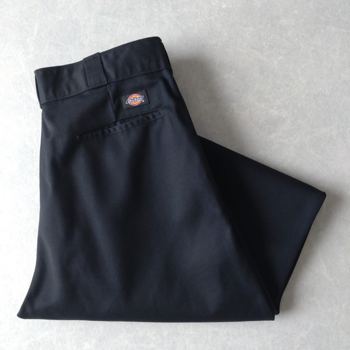 ■古着 Dickies ディッキーズ 874BK ワークパンツ チノ ORIGINAL FIT ブラック 黒 実寸W34L33【D1999】