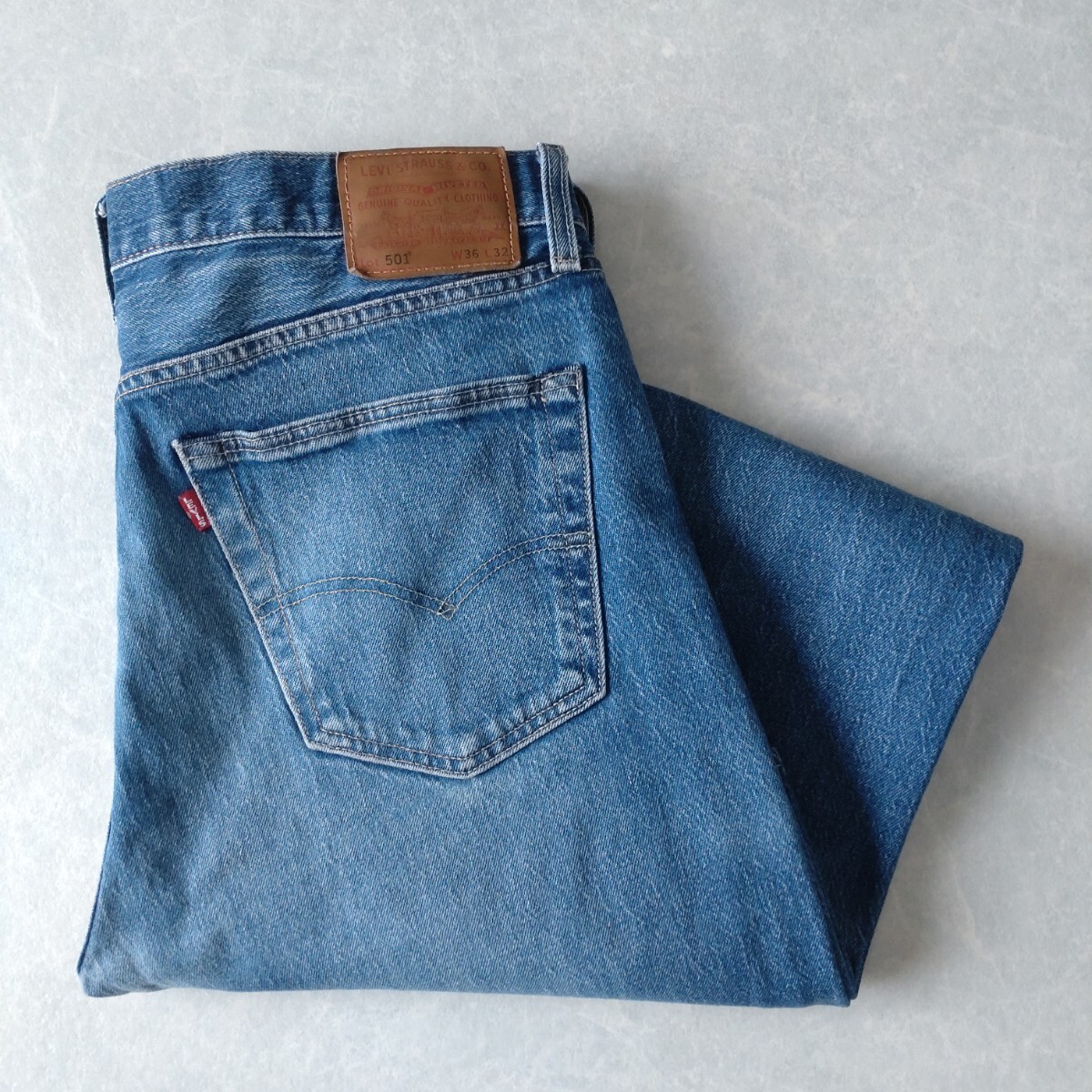 ■古着 Levi's リーバイス 501 ジーンズ デニムパンツ PREMIUMライン STRAIGHT FIT 21年製 W36L32【L6557】