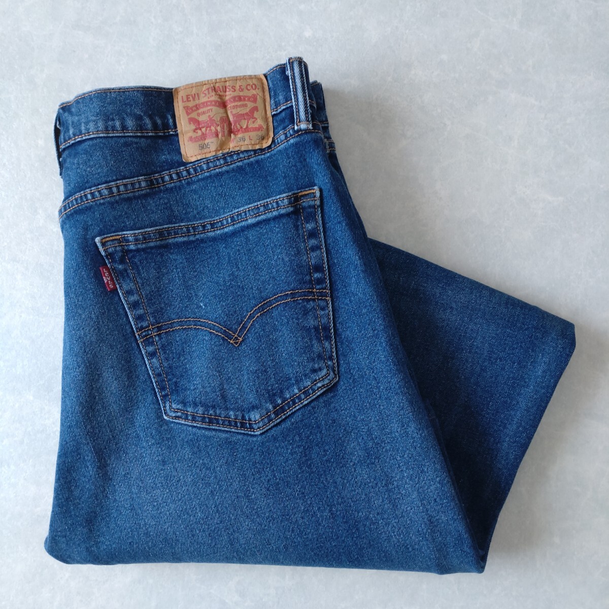 ■古着 Levi's リーバイス 505 ジーンズ デニムパンツ REGULAR FIT 17年製 実寸W36L29【WL6587】