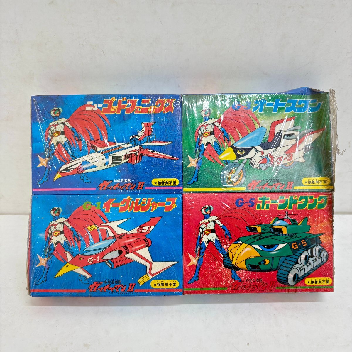 ◆◇[18] ガッチャマンⅡ ニューゴッドフェニックス イーグルシャープ オートスワン ホーンドタンク 4点 プラモデル 未開封 08/070718m◇◆