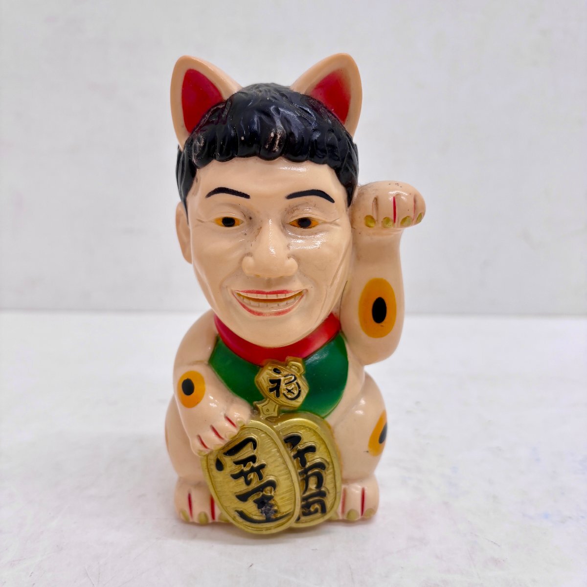 ◆◇[7] 天才たけしの元気が出るテレビ 貯金箱 ソフビ ビートたけし 招き猫 08/070907m◇◆