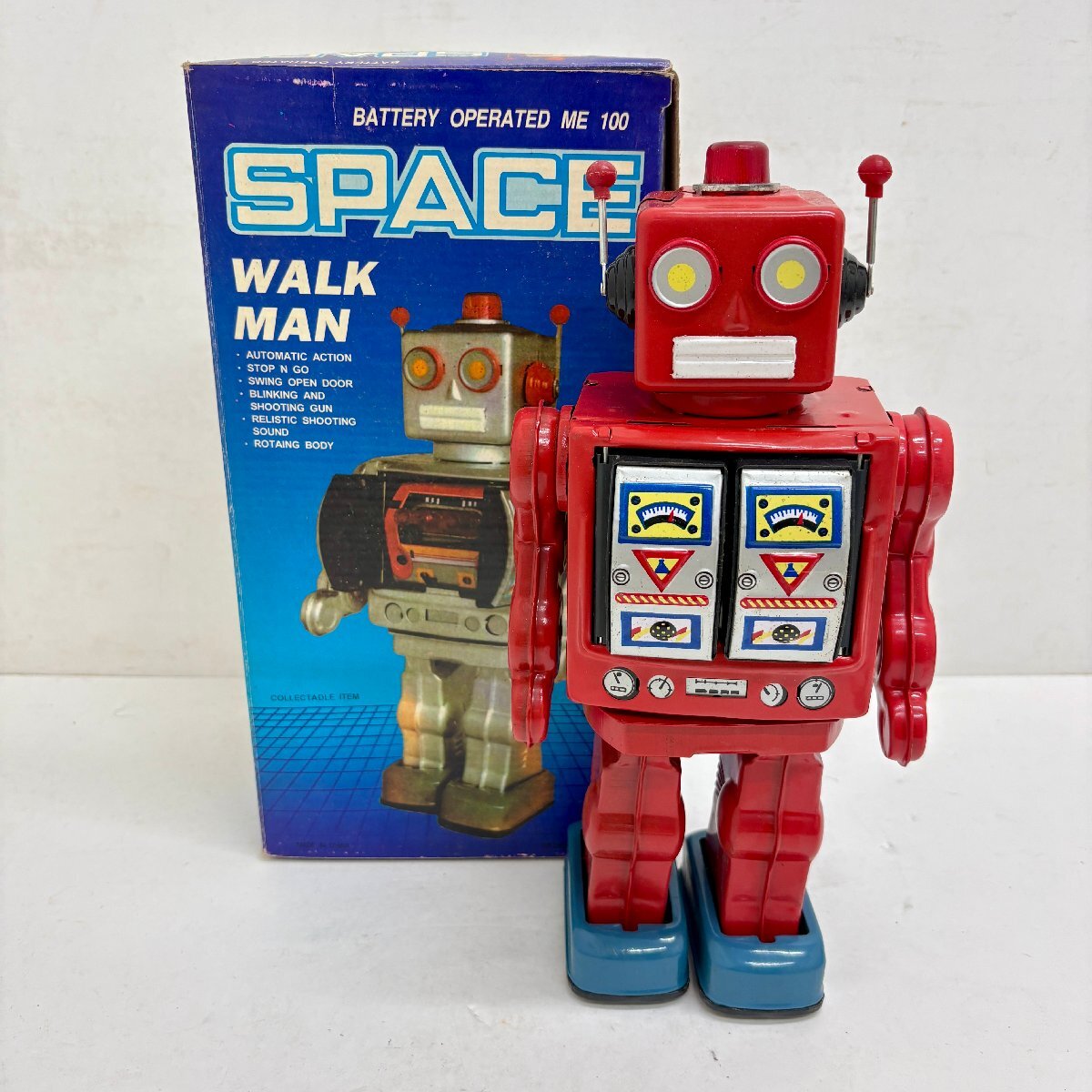 ◆◇[17] ブリキ ロボット SPACE WALKMAN スペースウォークマン 動作未確認 08/072317m◇◆