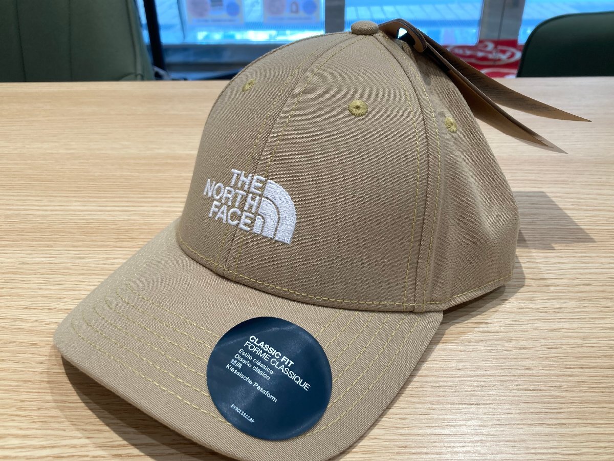 【新品/ユニセックス】ノースフェイス ベージュ カーキ 帽子 THE NORTHFACE ハット フリーサイズ メンズ レディース 66クラシック 現状品◎