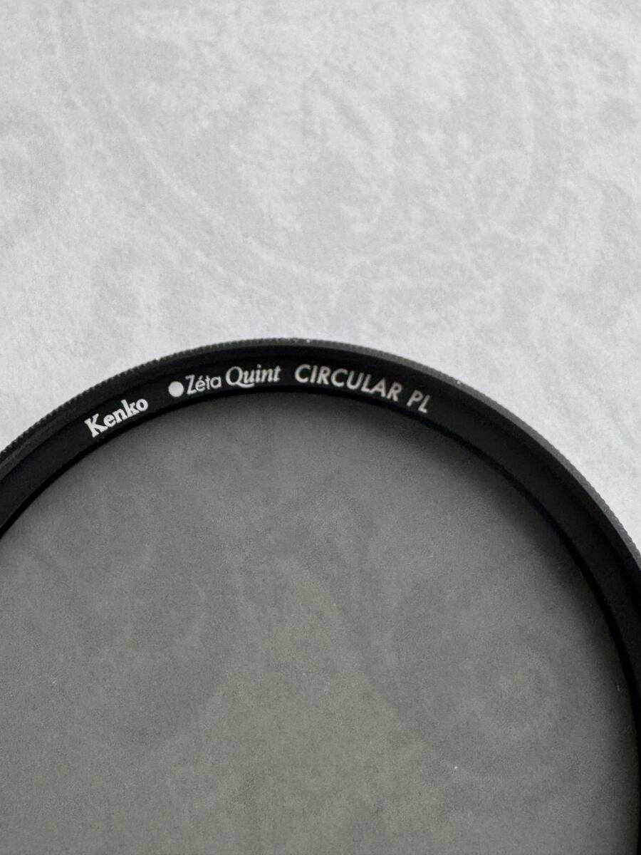 Kenko ケンコー Zeta Quint CIRCULAR C-PL 58mm 円偏光フィルター 強化ガラス 反射率0.6%以下　撥水・撥油コート 薄枠