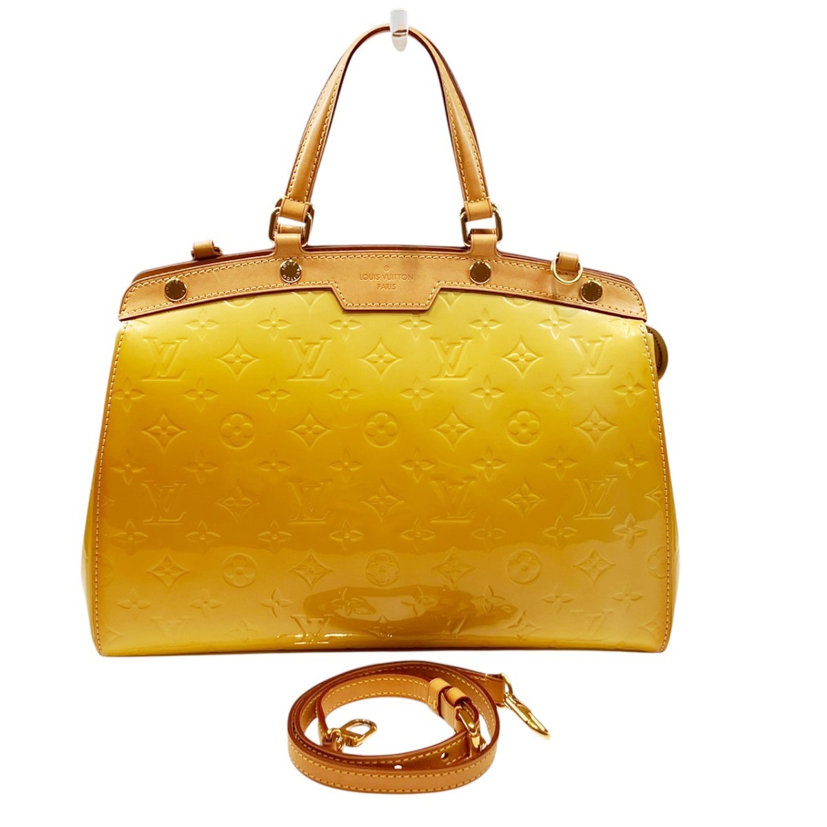 ルイ・ヴィトン LOUIS VUITTON ブレアMM ハンドバッグ ヴェルニ PVC エナメル M90180 中古☆0331