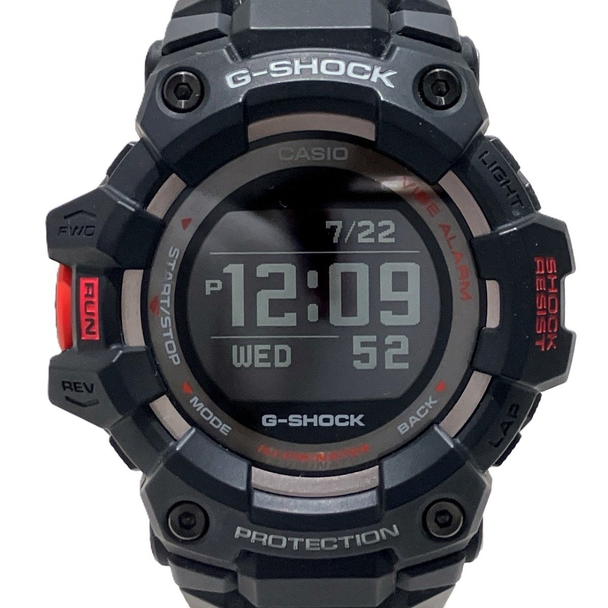 カシオ CASIO G-SHOCK 腕時計 総重量約68.0g 樹脂 樹脂 クオーツ ブラック文字盤 GBD-100 中古☆0202