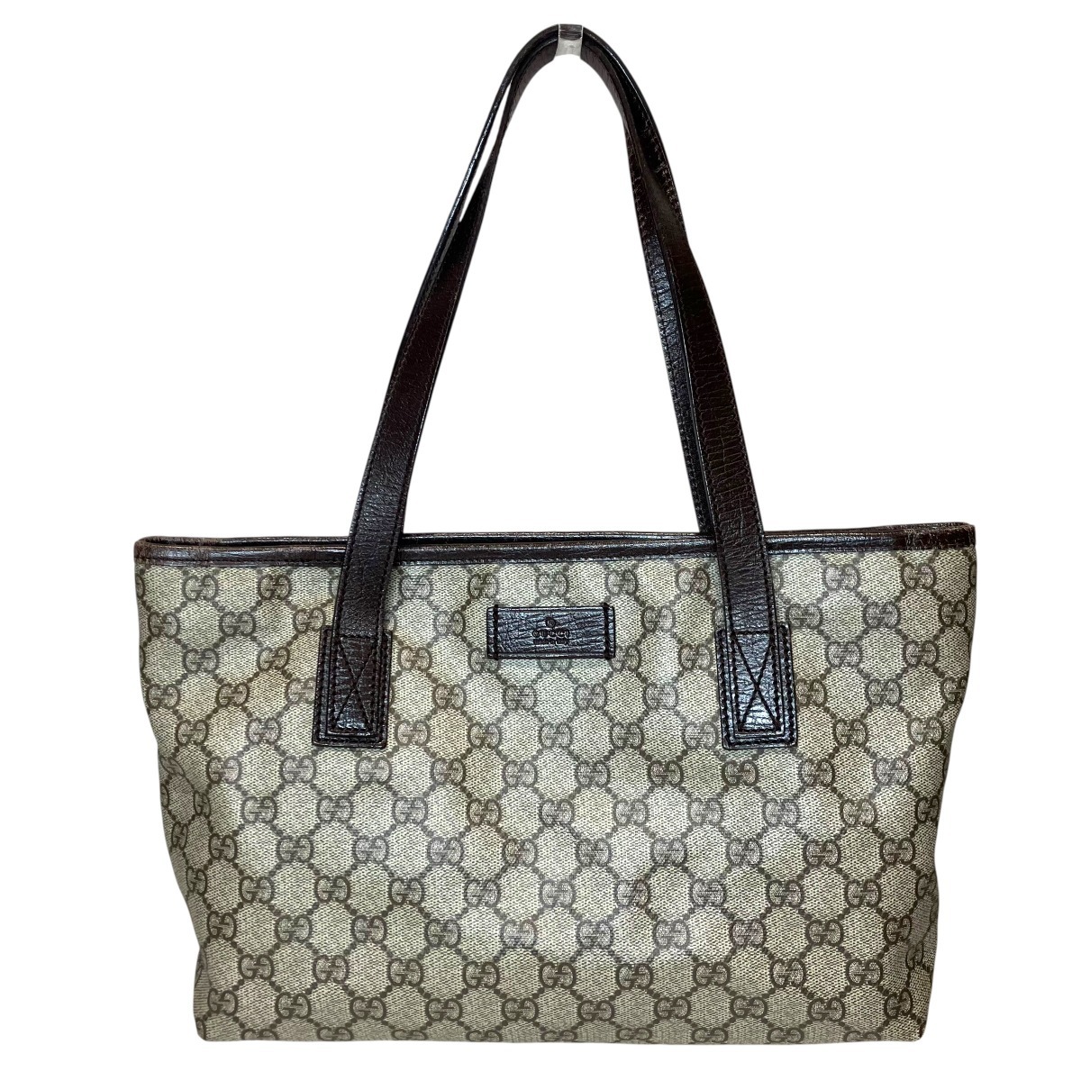 グッチ GUCCI トートバッグ GGスプリーム PVC レザー 181086 中古☆0303