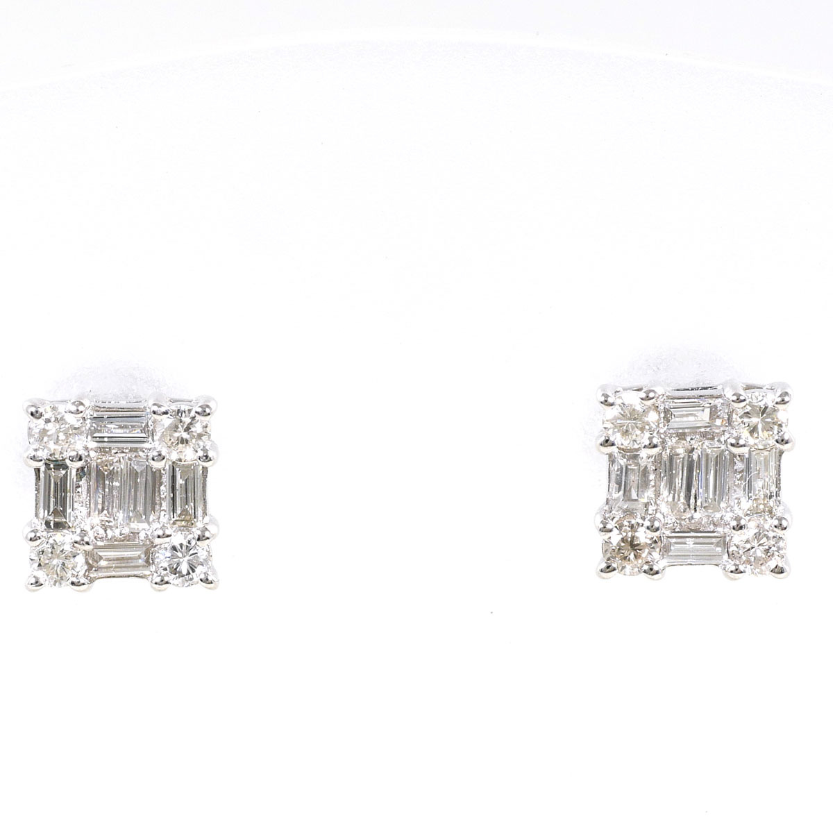 PT900/プラチナ ピアス ダイヤ 0.15 総重量約1.4g ジュエリー 中古 美品 送料無料☆0315