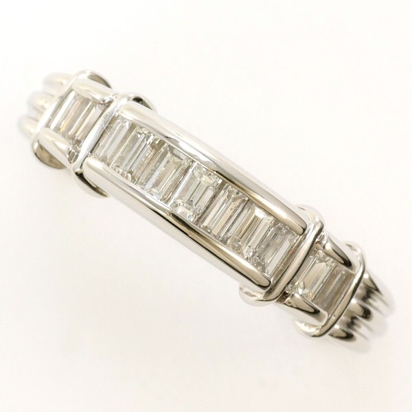 PT900 リング 指輪 14.5号 ダイヤ 0.56 カード鑑別書 総重量約6.0g 中古 美品 送料無料 ☆0202