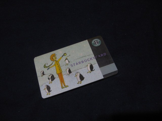 定形外送料無料★スターバックス(STARBUCKS)2003旧ロゴペンギンスタバカード　