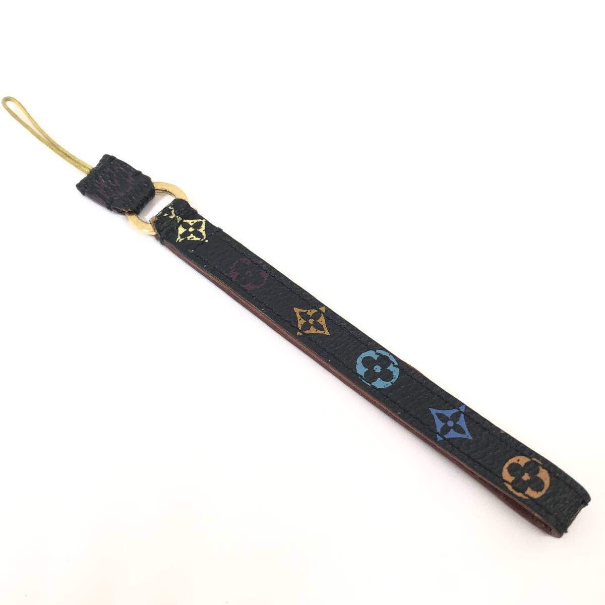 1円〜 LOUIS VUITTON ルイヴィトン M92598 ストラップ キーホルダー モノグラム マルチカラー ドラゴンヌ テレフォンヌ