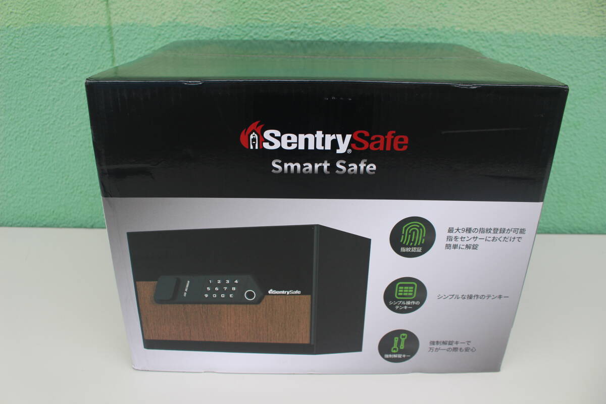 セントリー日本　Sentry　据置型金庫 SmartSafeシリーズ JV2-25FP [鍵式＋指紋照合式＋テンキー式]　未開封　箱痛み品