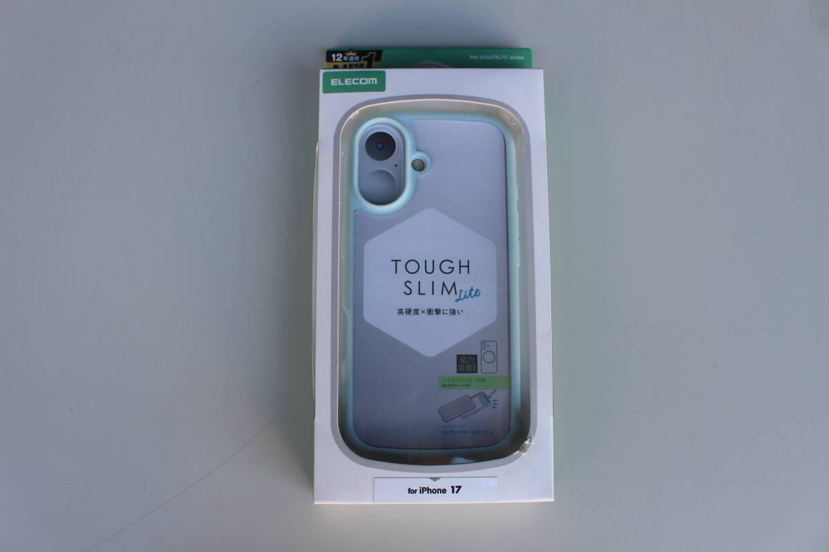 エレコム ELECOM　iPhone 17用 ケース ハイブリッド カバー 衝撃吸収 軽量 薄型 PM-A25ATSLFCBU 未開封　箱痛み品
