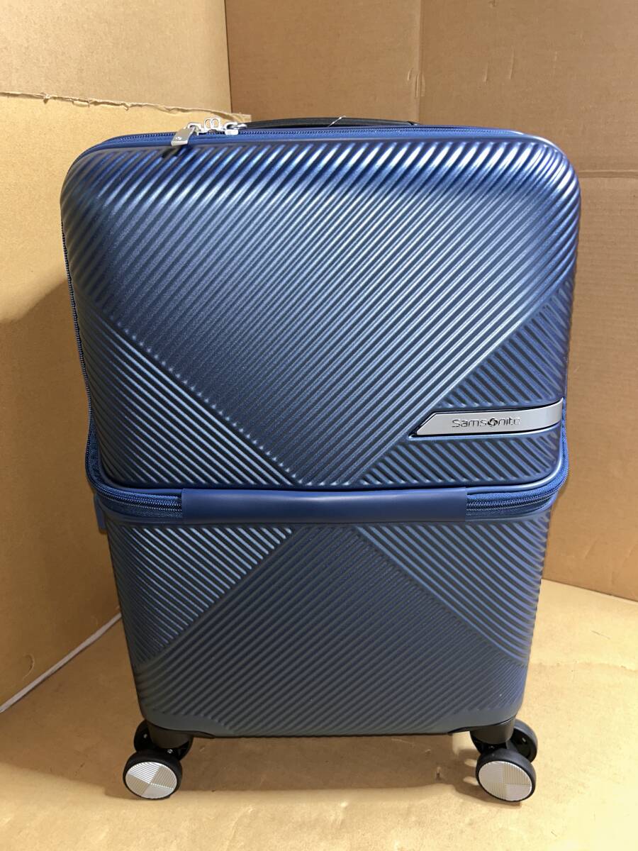 【返品品・未使用】サムソナイト ヴォラント スピナー55 フロントオープン 33L マットネイビー 機内持込 キャリーケース スーツケース