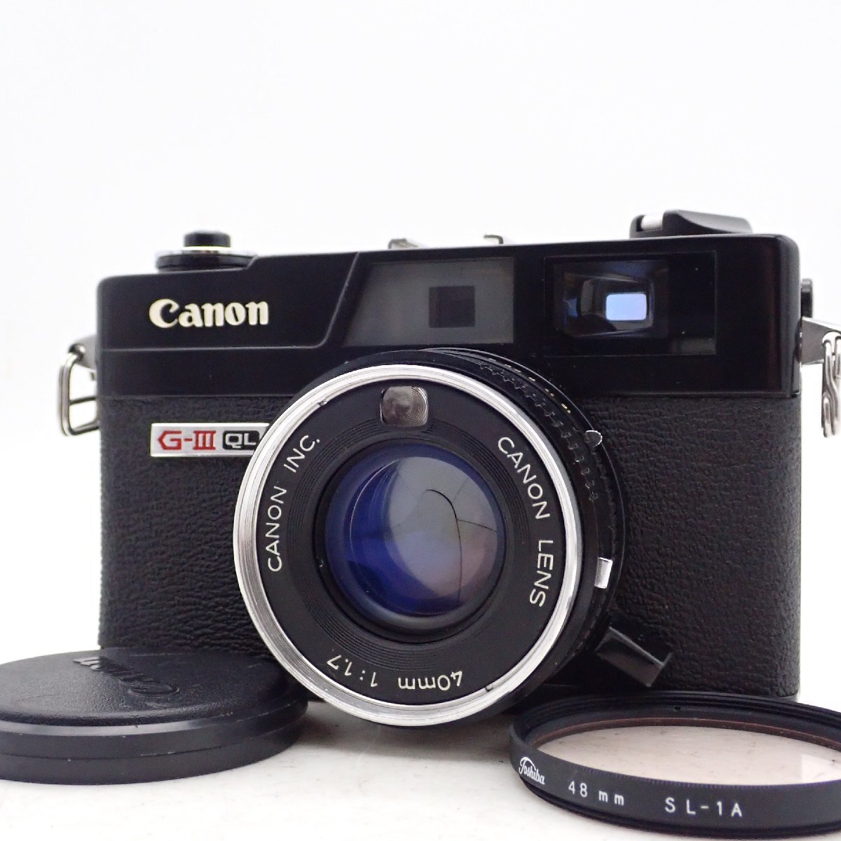 整備済 Canon Canonet QL17 G-III G3 ブラックペイント 40mm f1.7 レンジファインダー コンパクトフィルムカメラ 940138