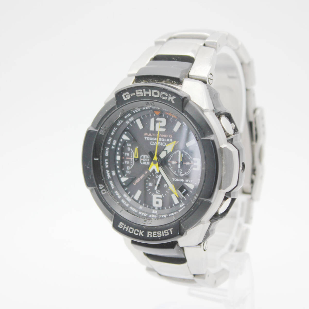 W260716-32 CASIO G-SHOCK TOUGH SOLAR カシオ ジーショック タフソーラー GW-3000D メンズ腕時計 デイト 不動 文字盤ブラック 3針