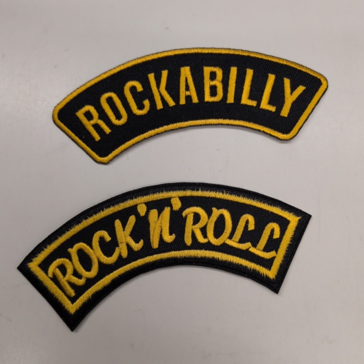 ◎ ロックンロール & ロカビリー ワッペン 2枚セット s016　ROCK'N'ROLL　ROCKABILLY